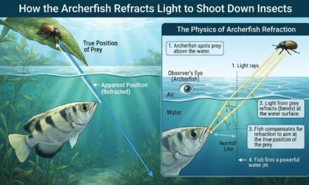 Toxotes jaculatrix: How the Archerfish Refracts Light to Shoot Down Insects with Water Jets
