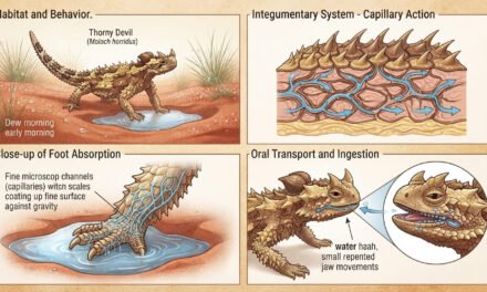 Moloch horridus: How the Thorny Devil Drinks Water Through Its Feet