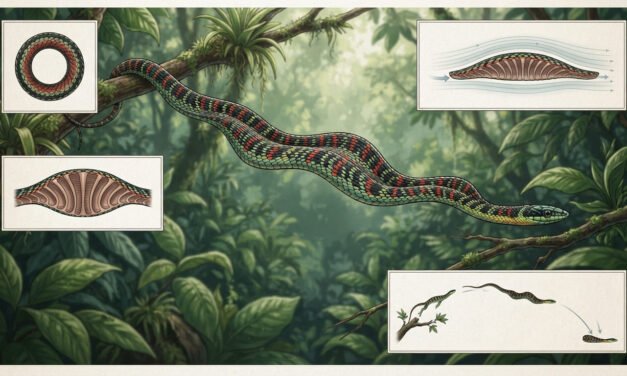 The Aerial Serpent: How the Paradise Tree Snake Defies Gravity Without Wings