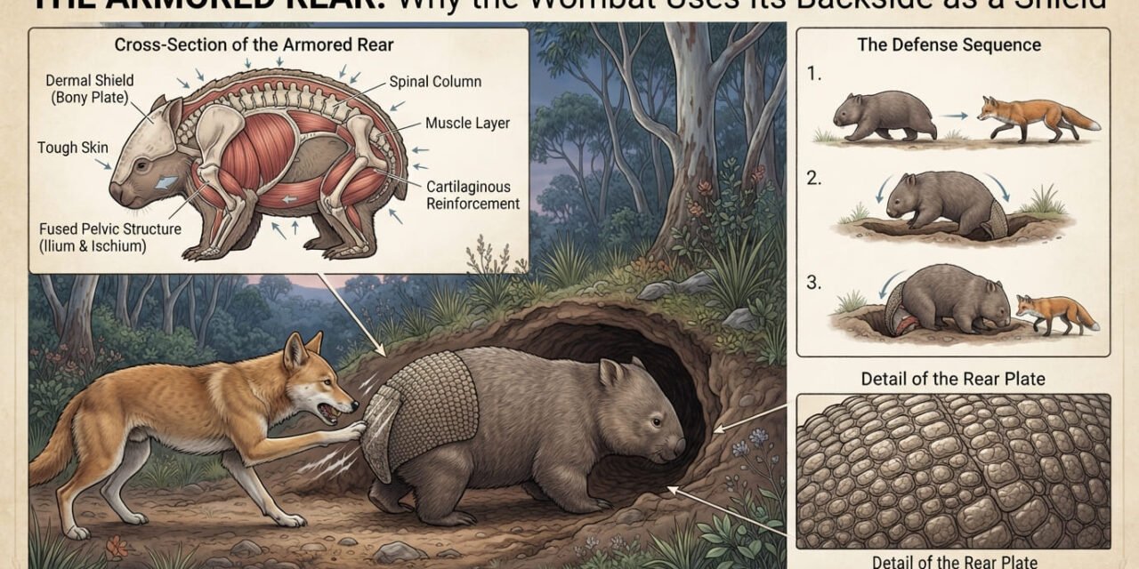 The Armored Rear: Why the Wombat Uses Its Backside as a Shield