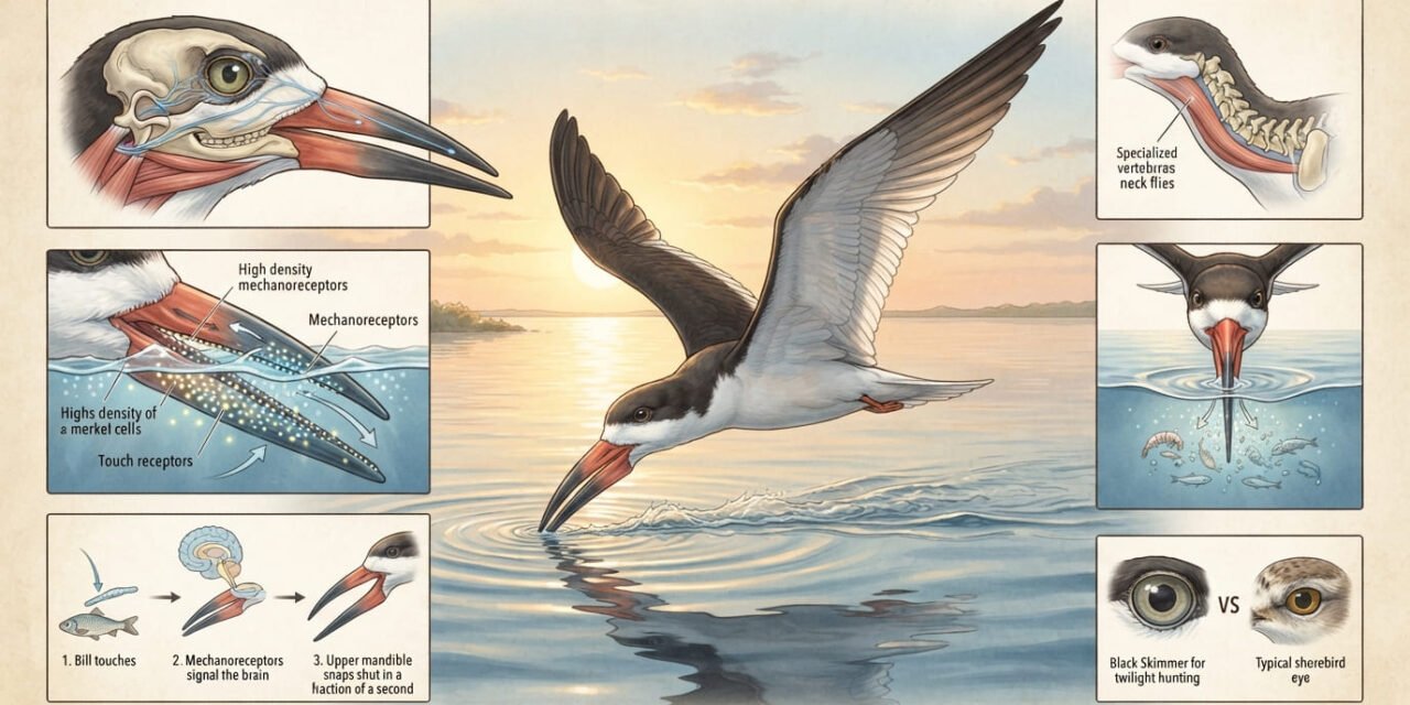 The Water Skimmer: How the Black Skimmer Hunts Blindly at Full Speed