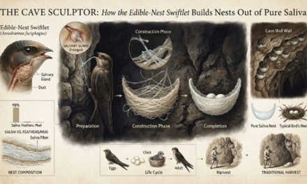 The Cave Sculptor: How the Edible-Nest Swiftlet Builds Nests Out of Pure Saliva