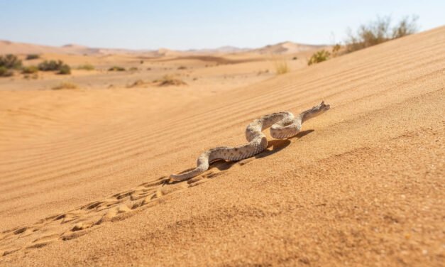 The Sand Glider: How Peringuey’s Adder Walks Sideways Across Burning Desert Dunes