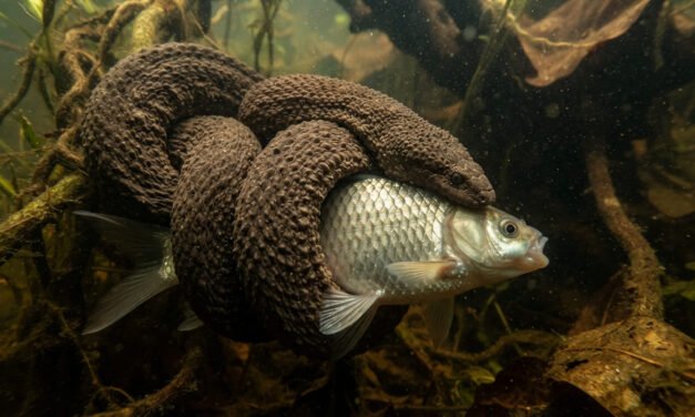 The Sandpaper Swimmer: How the Elephant Trunk Snake Grips Slippery Fish Underwater