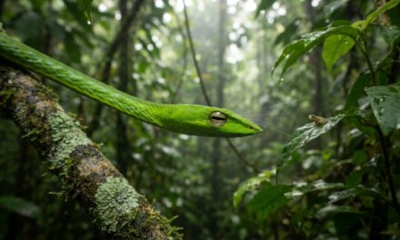The Keyhole Hunter: How the Asian Vine Snake Uses Horizontal Pupils to See in 3D