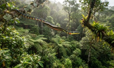 The Aerial Serpent: How the Paradise Tree Snake Defies Gravity Without Wings