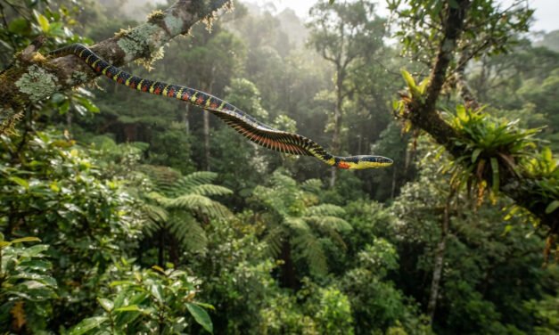 The Aerial Serpent: How the Paradise Tree Snake Defies Gravity Without Wings