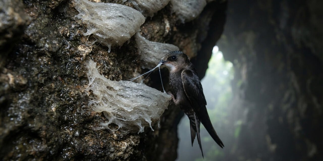 The Cave Sculptor: How the Edible-Nest Swiftlet Builds Nests Out of Pure Saliva
