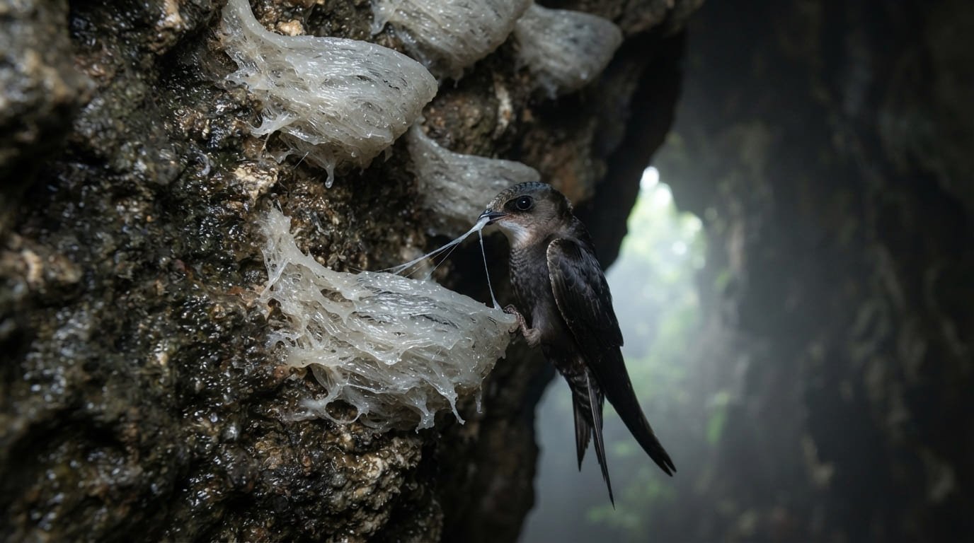 The Cave Sculptor: How the Edible-Nest Swiftlet Builds Nests Out of Pure Saliva