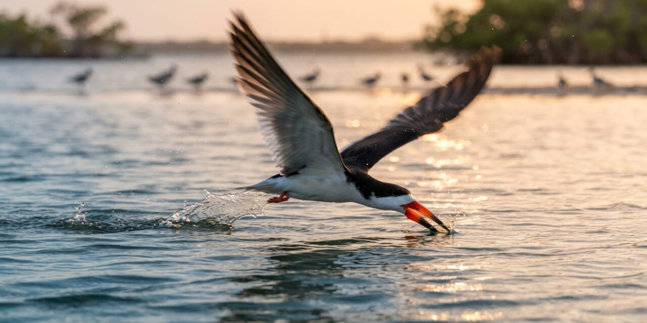 The Water Skimmer: How the Black Skimmer Hunts Blindly at Full Speed