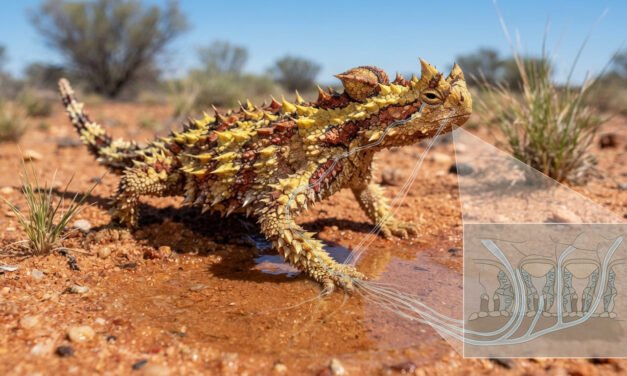 Moloch horridus: How the Thorny Devil Drinks Water Through Its Feet