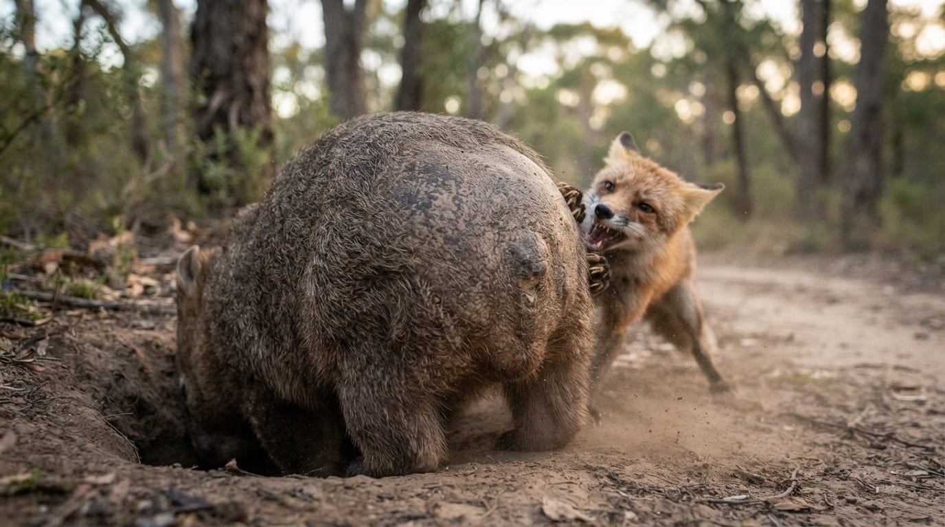 The Armored Rear: Why the Wombat Uses Its Backside as a Shield