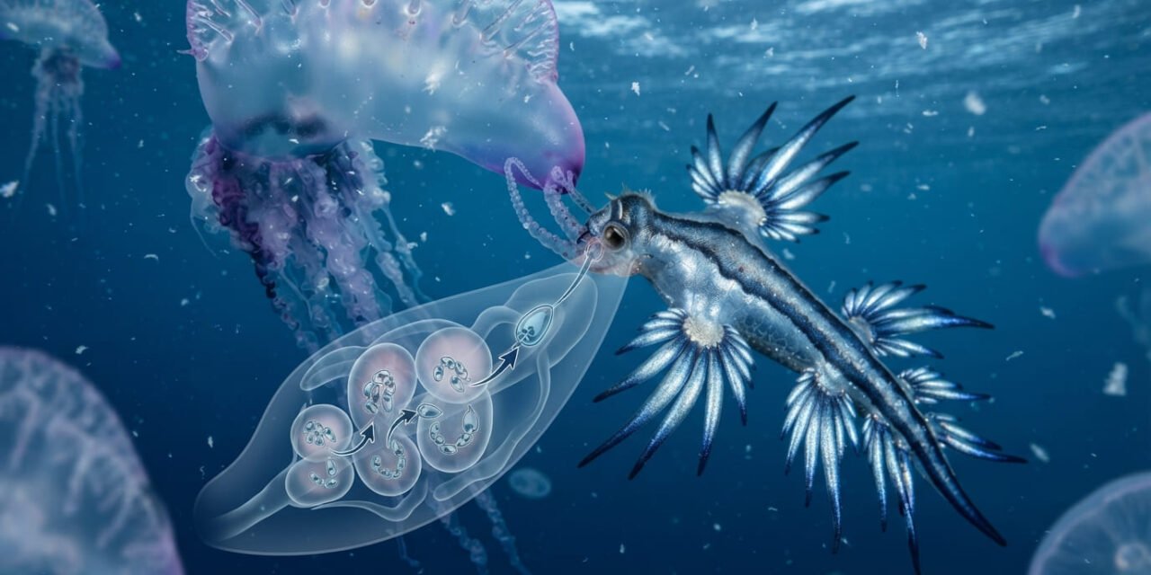 The Blue Dragon: How the Sea Slug Steals Jellyfish Weapons