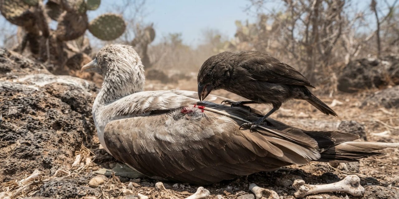 The Vampire Finch: How a Galápagos Bird Drinks Blood to Survive Island Droughts