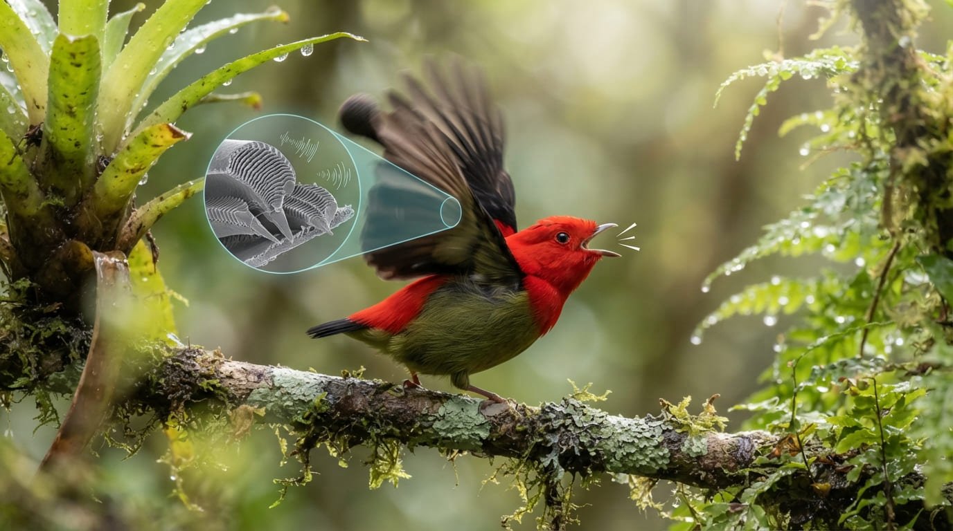 The Living Violin: How the Club-Winged Manakin Sings with Its Wings