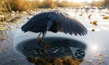 The Umbrella Fisher: How the Black Heron Tricks Fish Using Its Own Shadow