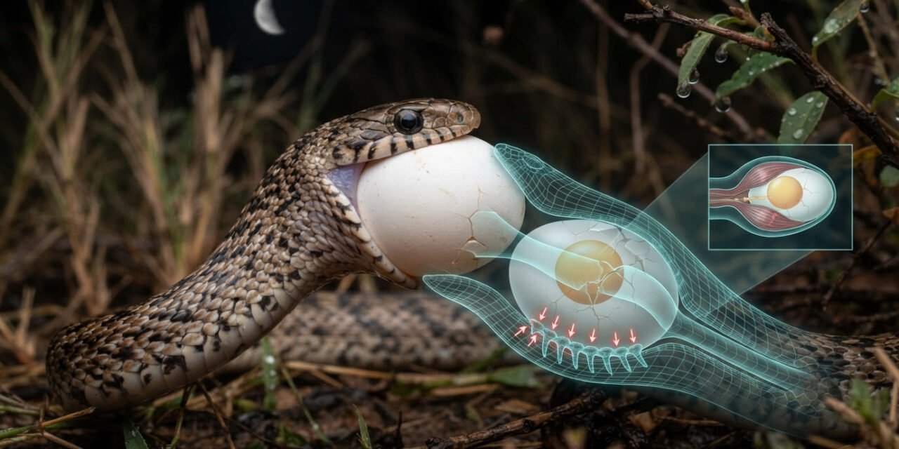 The Egg Swallower: How the African Egg-Eating Snake Cracks Dinner from the Inside Out