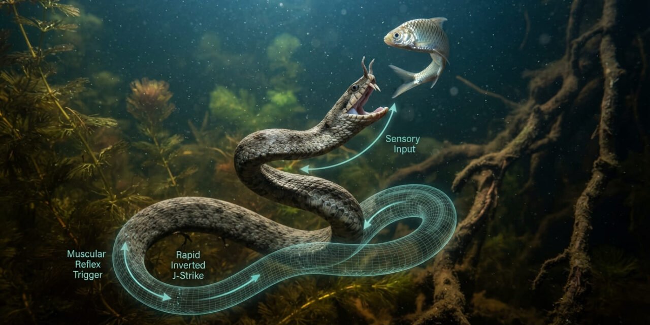 The Inverted Trap: How the Tentacled Snake Turns an Escape Reflex into a Death Trap