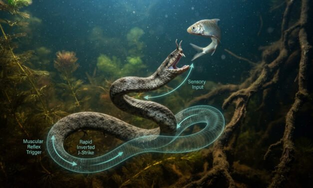 The Inverted Trap: How the Tentacled Snake Turns an Escape Reflex into a Death Trap