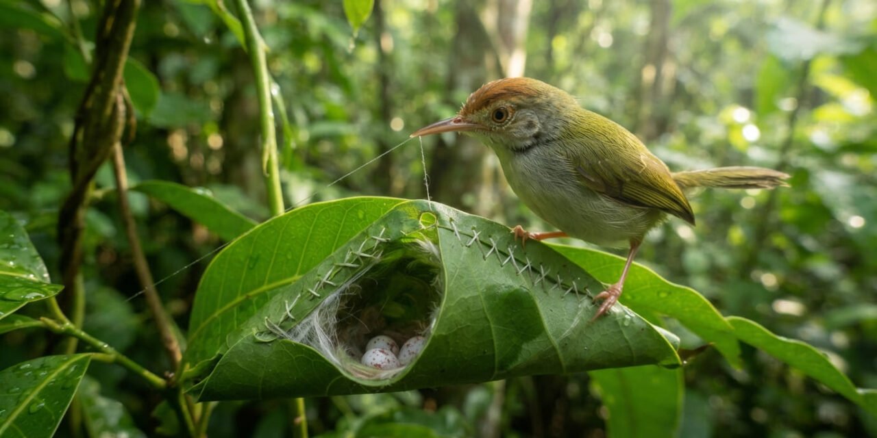 The Tiny Tailor: How the Tailorbird Sews Its Own Leaf Cradle
