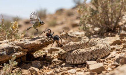 The Spider-Tailed Decoy: How This Horned Viper Uses a “Spider” on Its Tail to Catch Birds