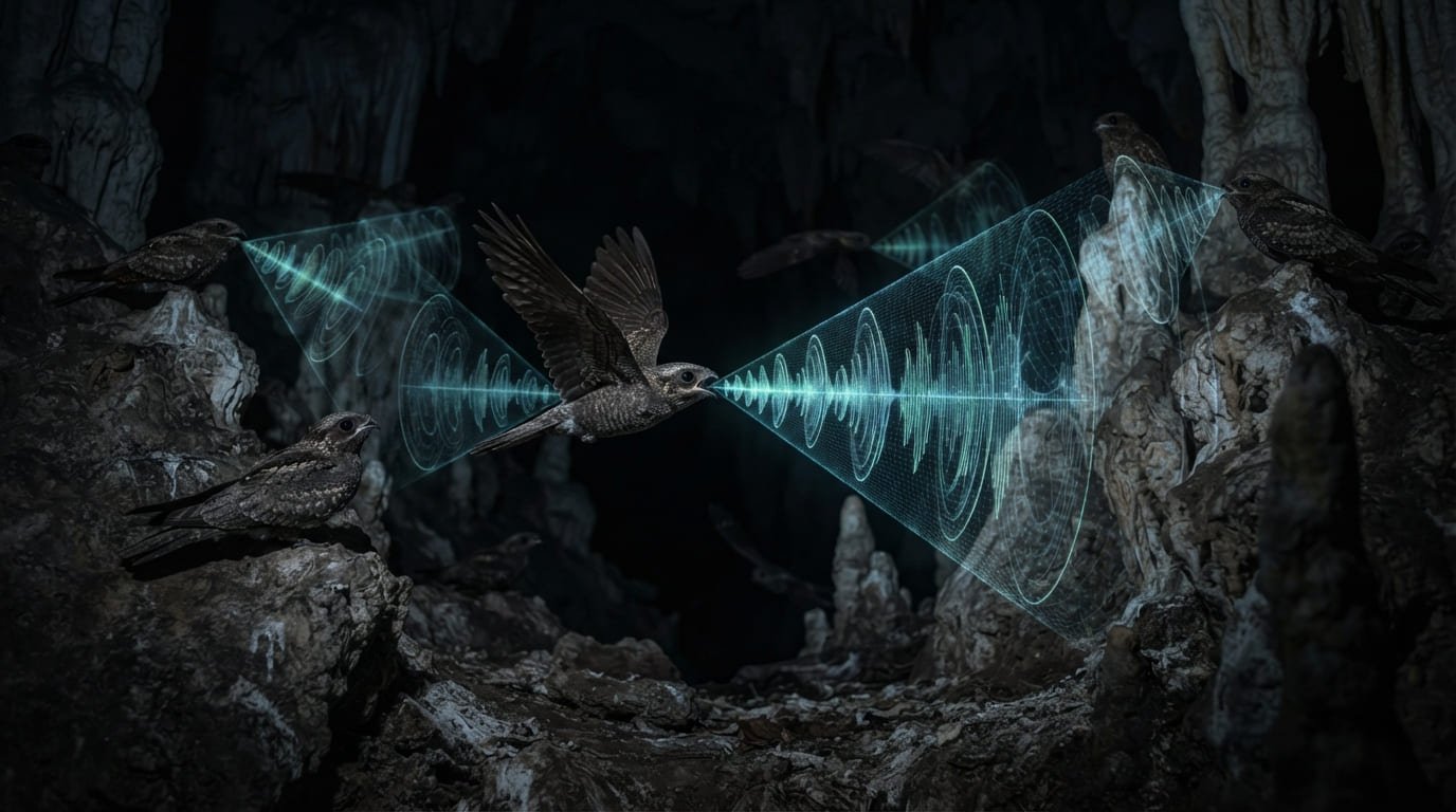 The Echo Navigator: Why the Oilbird Uses Bat-Like Echolocation in Pitch-Black Caves