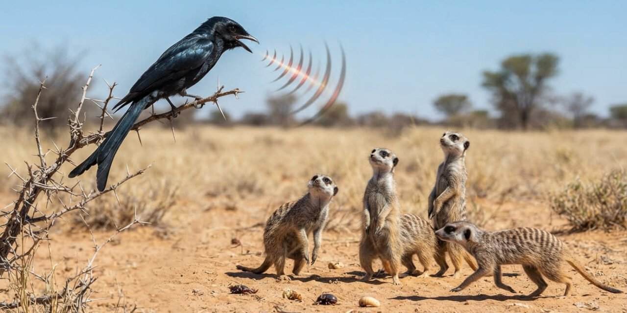 The Vocal Thief: Why the Fork-Tailed Drongo Lies to Meerkats