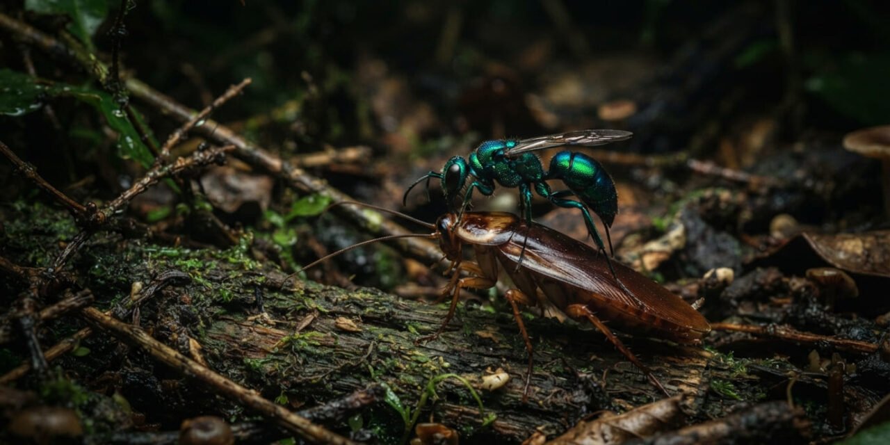The Brain Surgeon: How the Emerald Jewel Wasp Zombifies Cockroaches