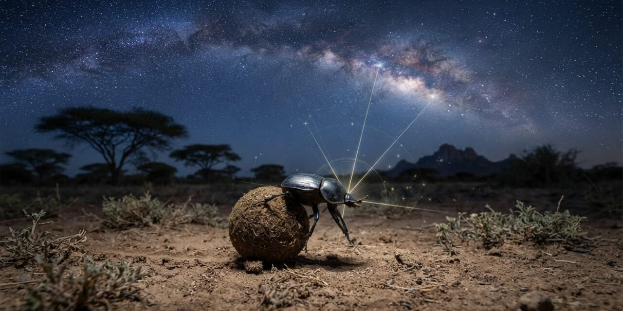 The Celestial Roller: How the Dung Beetle Steers by the Milky Way