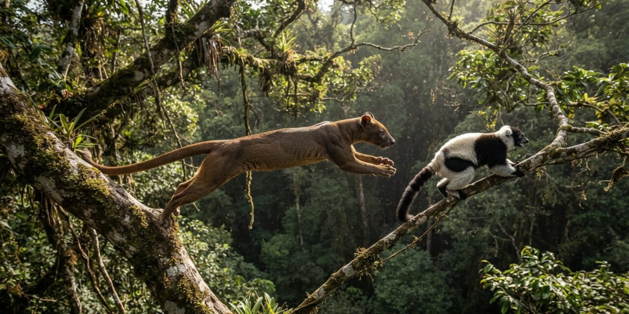 The Master Climber: How Madagascar’s Fossa Hunts Lemurs in the High Canopy