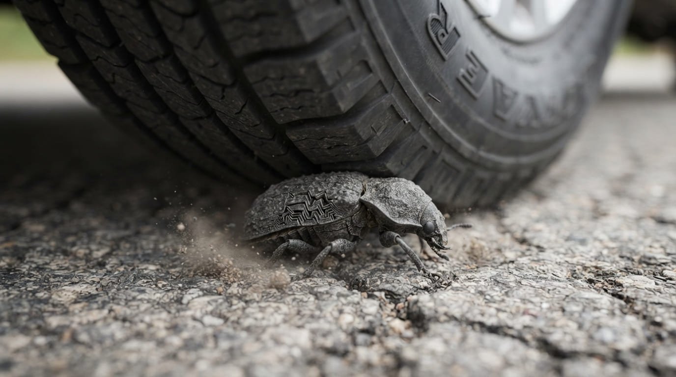 How the Ironclad Beetle Survives Being Run Over by a Car