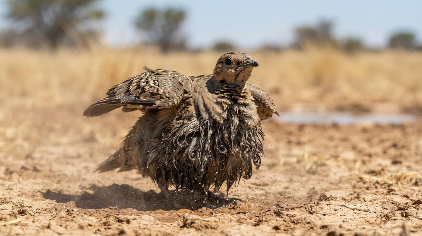 The Desert Sponge: How the Sandgrouse Defies the Heat