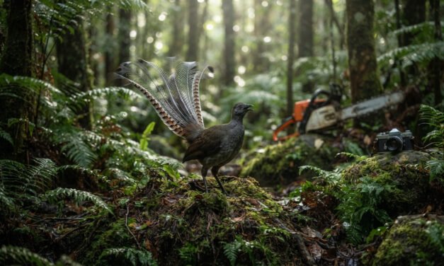 The Mimic of the Lyre: Why the Superb Lyrebird Can Imitate Chainsaws and Camera Shutters