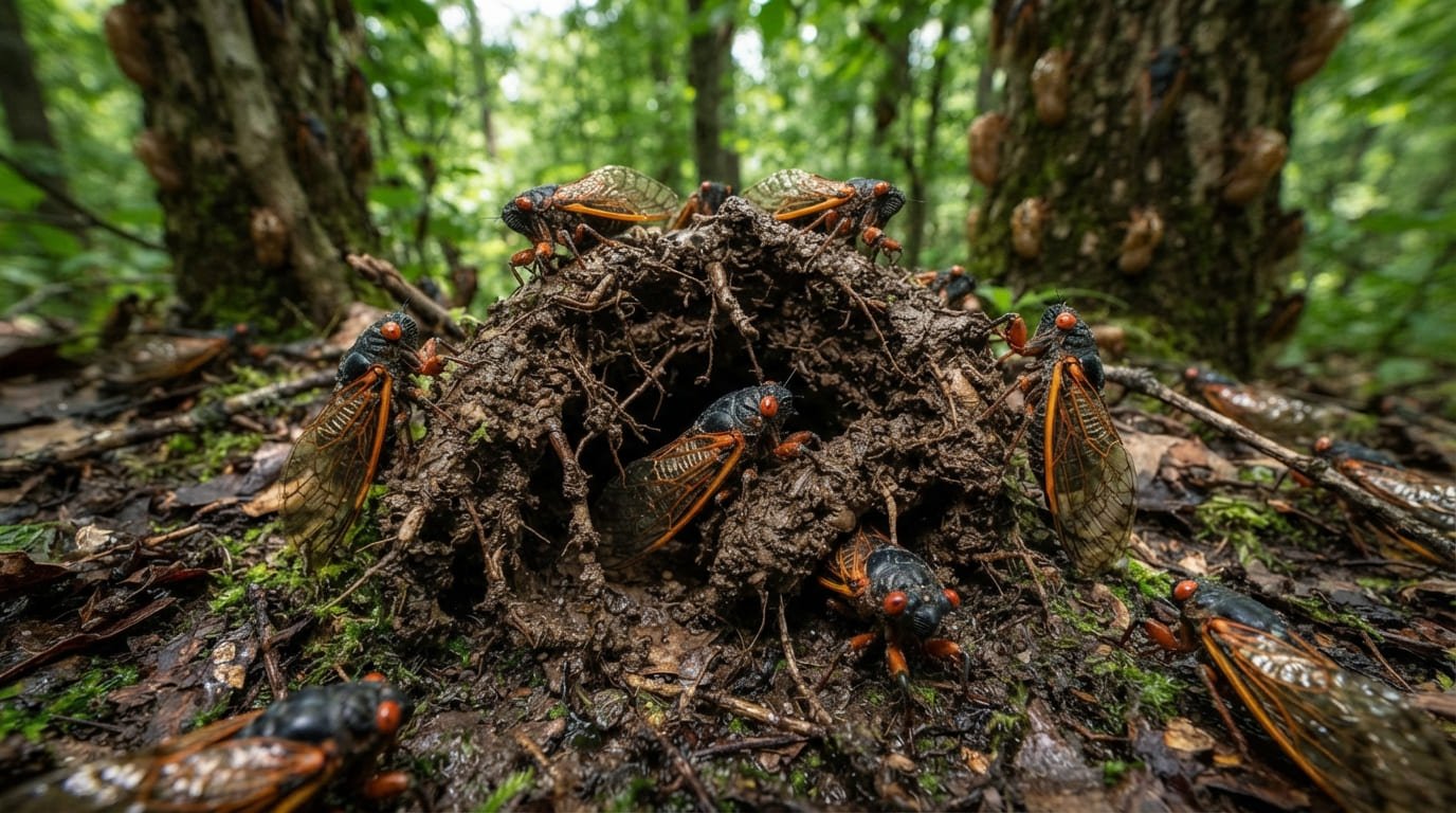 The Underground Clock: How the 17-Year Cicada Uses Prime Numbers to Avoid Predators