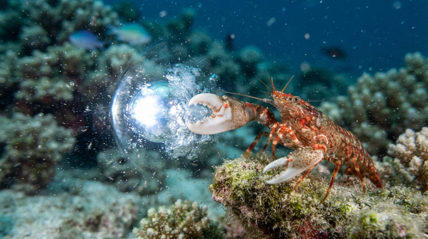 The Sonic Pistol: How the Pistol Shrimp Snaps Its Claw to Boil Water