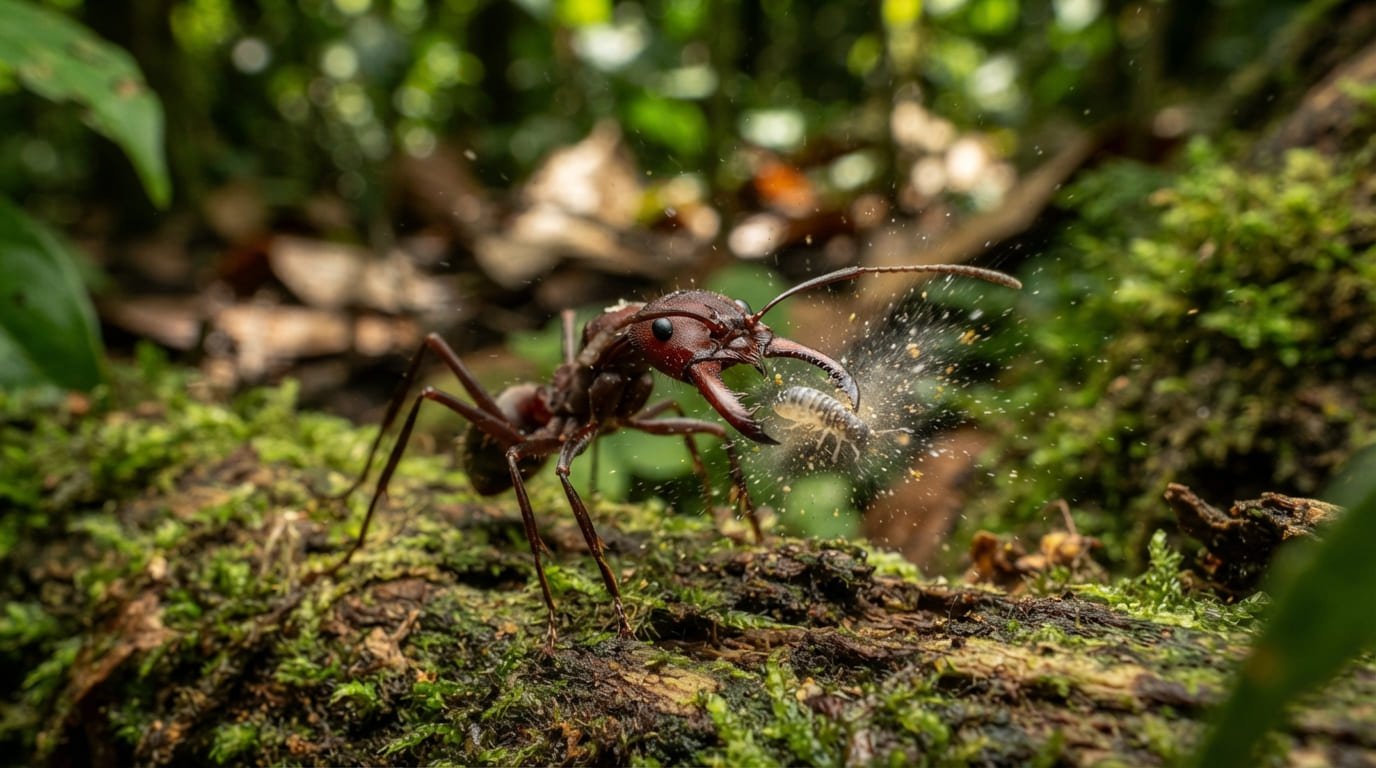 The Fastest Strike in the Forest: The Trap Jaw Ant’s Spring-Loaded Head