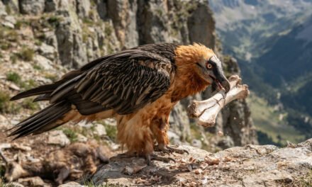 Gypaetus barbatus: The Acidic Stomach and Bone-Crushing Diet of the Bearded Vulture