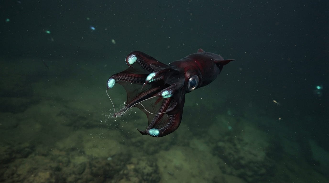 Vampyroteuthis infernalis: How the Vampire Squid Thrives in the Ocean's Dead Zone
