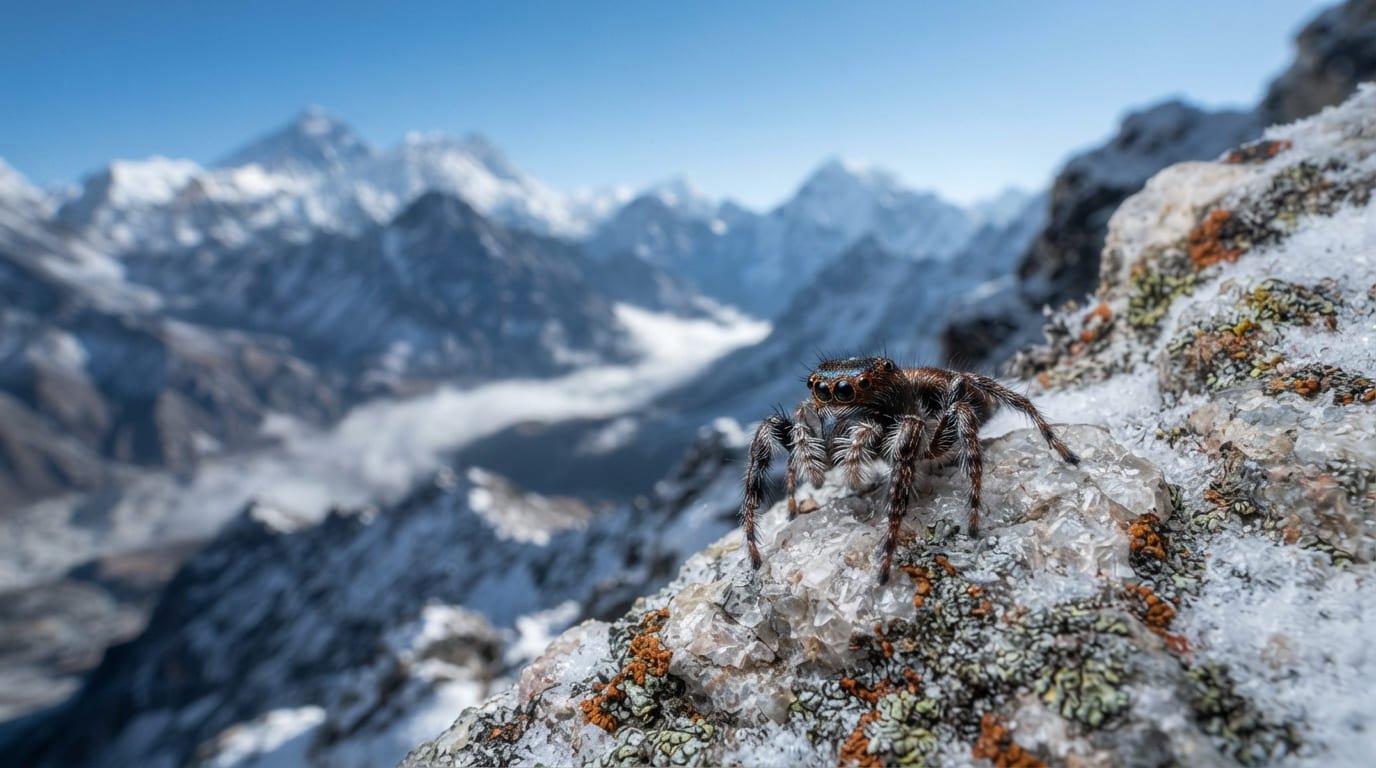 The Himalayan Jumper: How the Salticid Spider Lives 22,000 Feet Up a Mountain