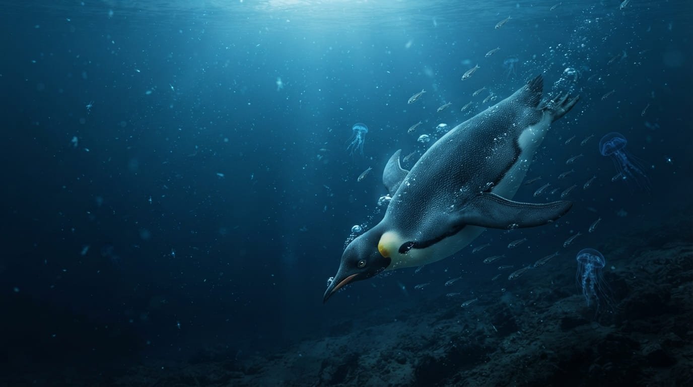 The Deep Diver: How the Emperor Penguin Survives 1,800-Foot Dives