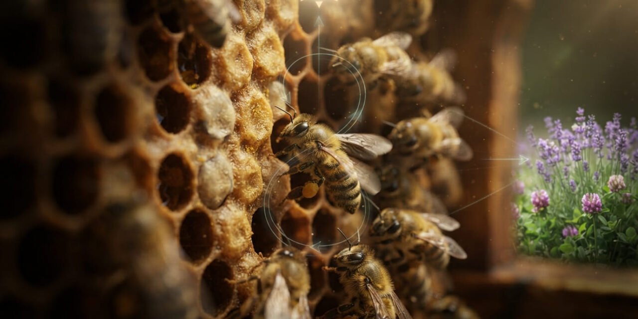 The Waggle Dance: How Bees Map the World with a Move