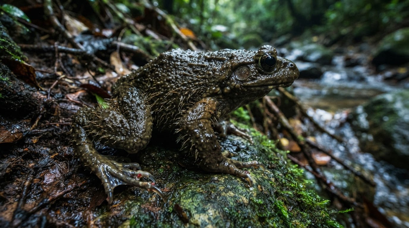 Trichobatrachus robustus: The Bone-Breaking Claws of the Hairy Frog
