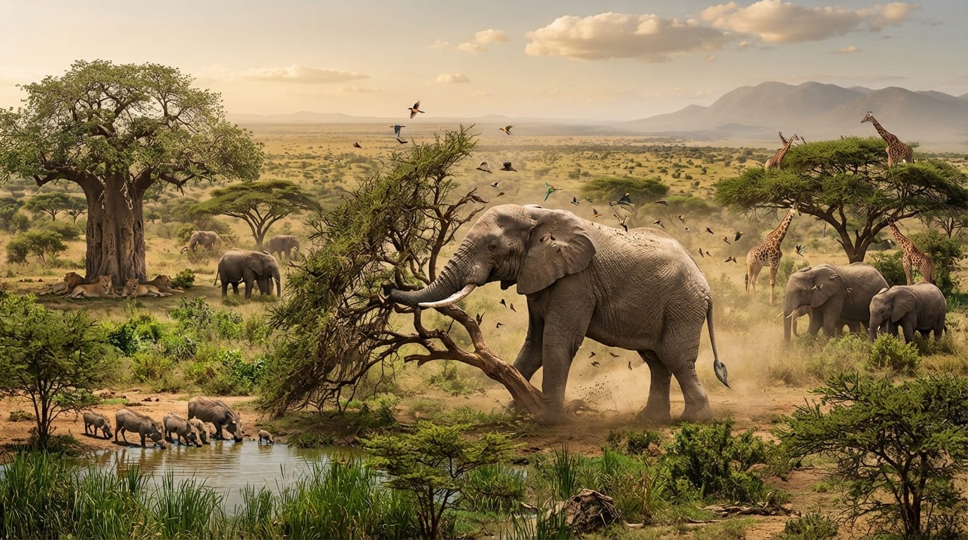 The "Eco-Architects": How Elephants Keep Our Planet Alive