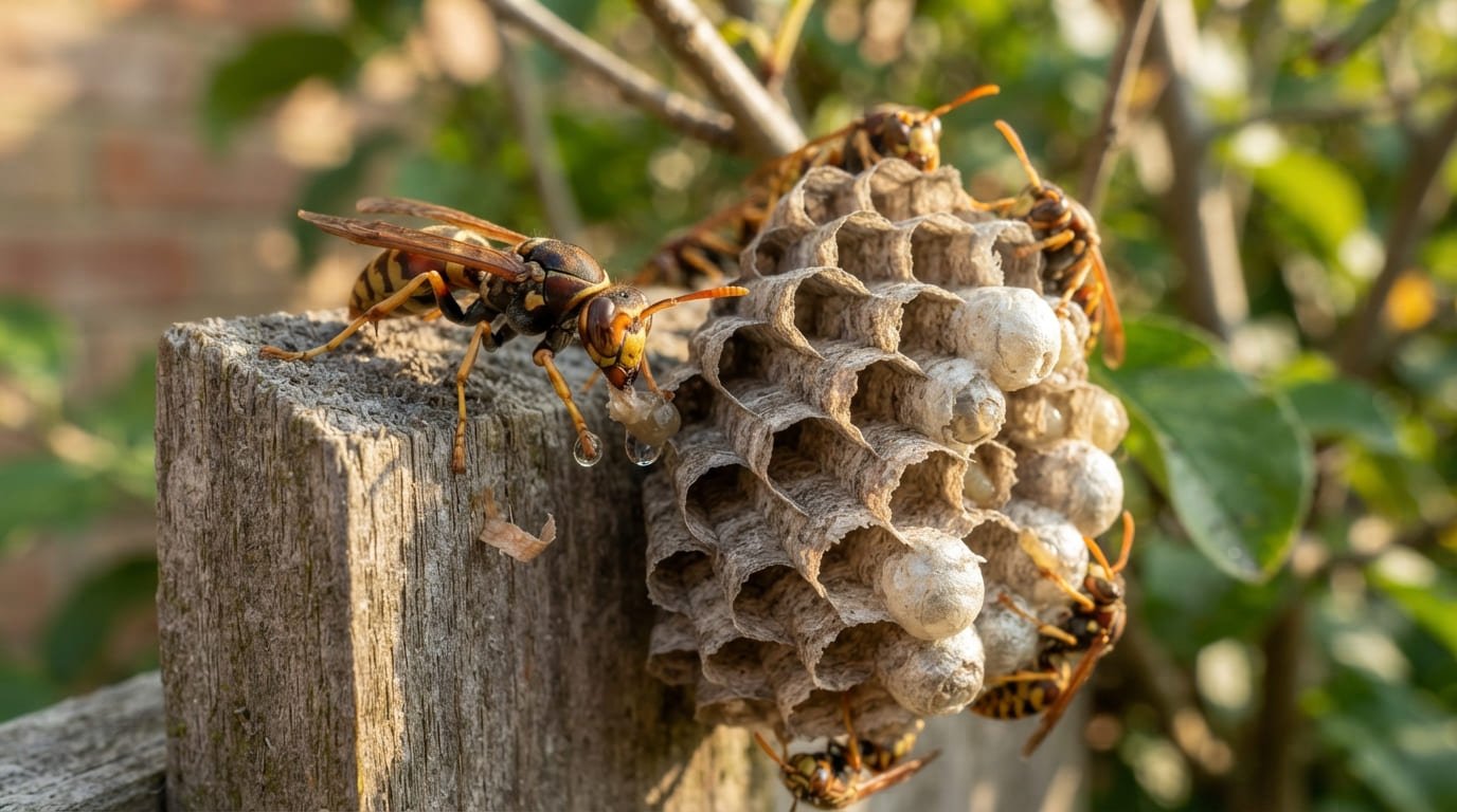 The Original Paper-Maker: How Wasps Built the First Cardboard Homes