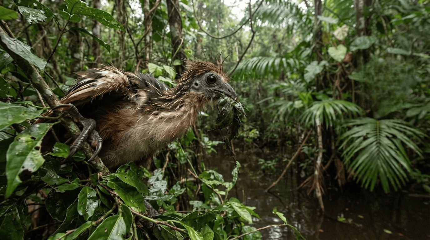 Opisthocomus hoazin: The Claws and Chemical Digestion of the Stinkbird
